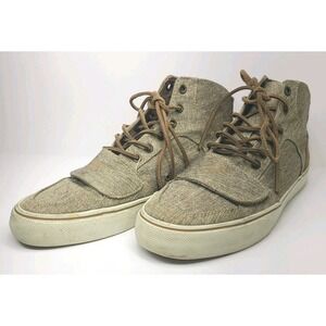 Creative Recreation High Top Sneakers Mens 9.5 Tan Canvas Cesario Casual EUC